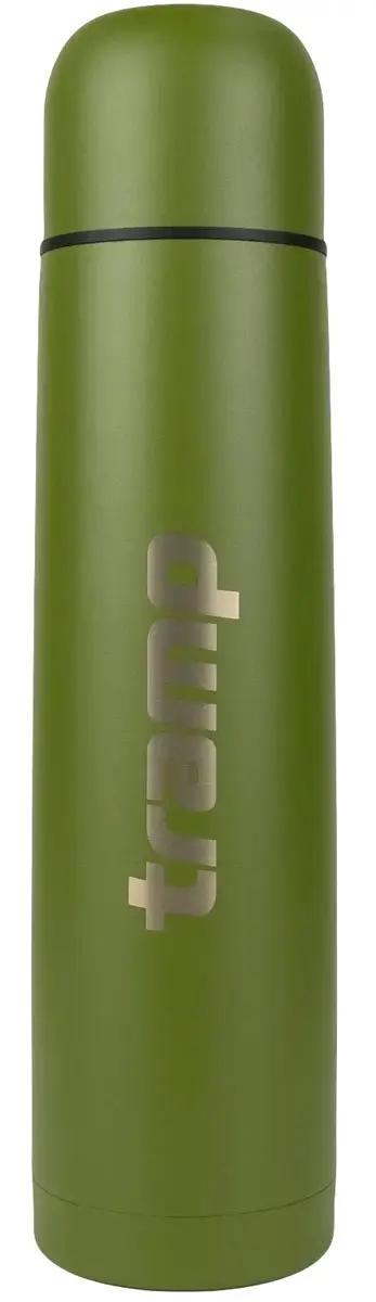 Термос Tramp Basic 1 л olive нержавіюча сталь подвійні стінки вакуумний для походів {1736-piho}, фото 1