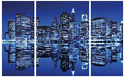 Схема для вишивання бісером DANA Триптих Нічне місто 49