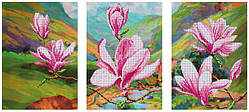 Схема для вишивання бісером DANA Триптих Цвітіння магнолій 47