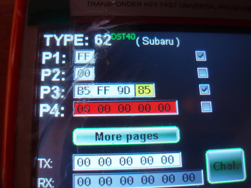 Чип транспондер иммобилайзера ID62 (4D62) Subaru для Субару, цена