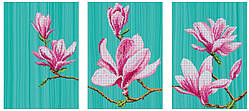 Схема для вишивання бісером DANA Триптих Цвітіння магнолій 46