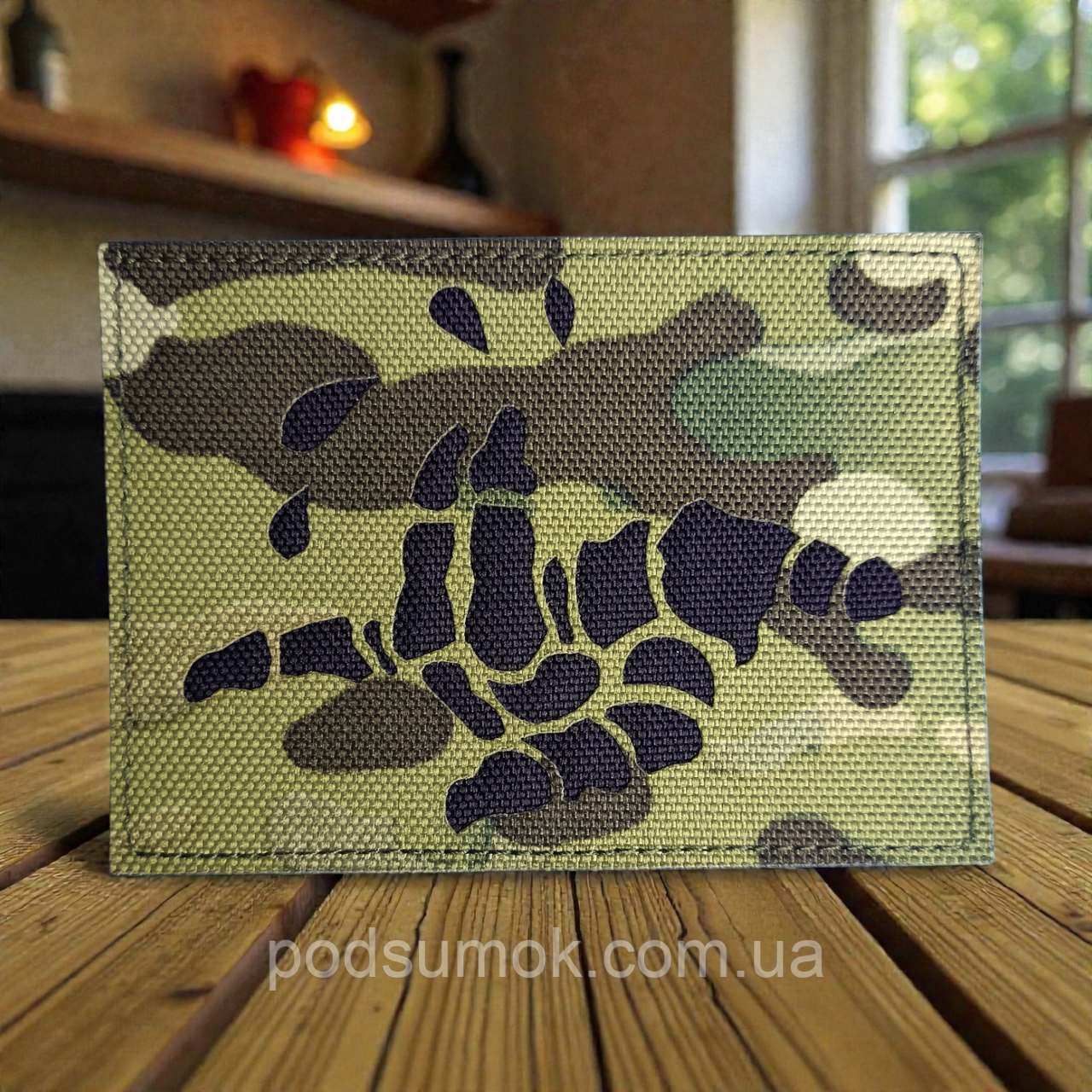 Шеврон СКВІРТ (МУЛЬТИКАМ) на липучці для велкро патч LaserCut, фото 1