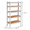 Стелаж LEOBRO Premium 180 х 100 х 60 см, 200кг/полиця, 5 полиць (LB-R108), фото 2