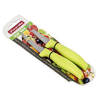 Ножі з зубчиками 2 предмети з неіржавкої сталі з пластиковими ручками