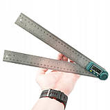 Кутомір (прилад для вимірювання кутів) електронний із лінійкою 300 мм PROTESTER 5423-300, фото 3