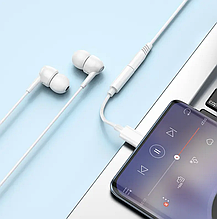 Аудіокабель HOCO LS35 Type-C to 3.5mm female, ABS, 0.08m, White, фото 5