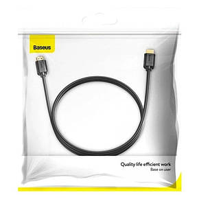 Кабель Baseus high definition Series HDMI To HDMI Adapter Cable 1m Black, фото 2