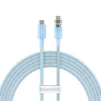 Кабель Baseus Explorer Series Fast Charging Cable with Smart Temperature Control Type-C to Type-C 100W 1m Galaxy Blue