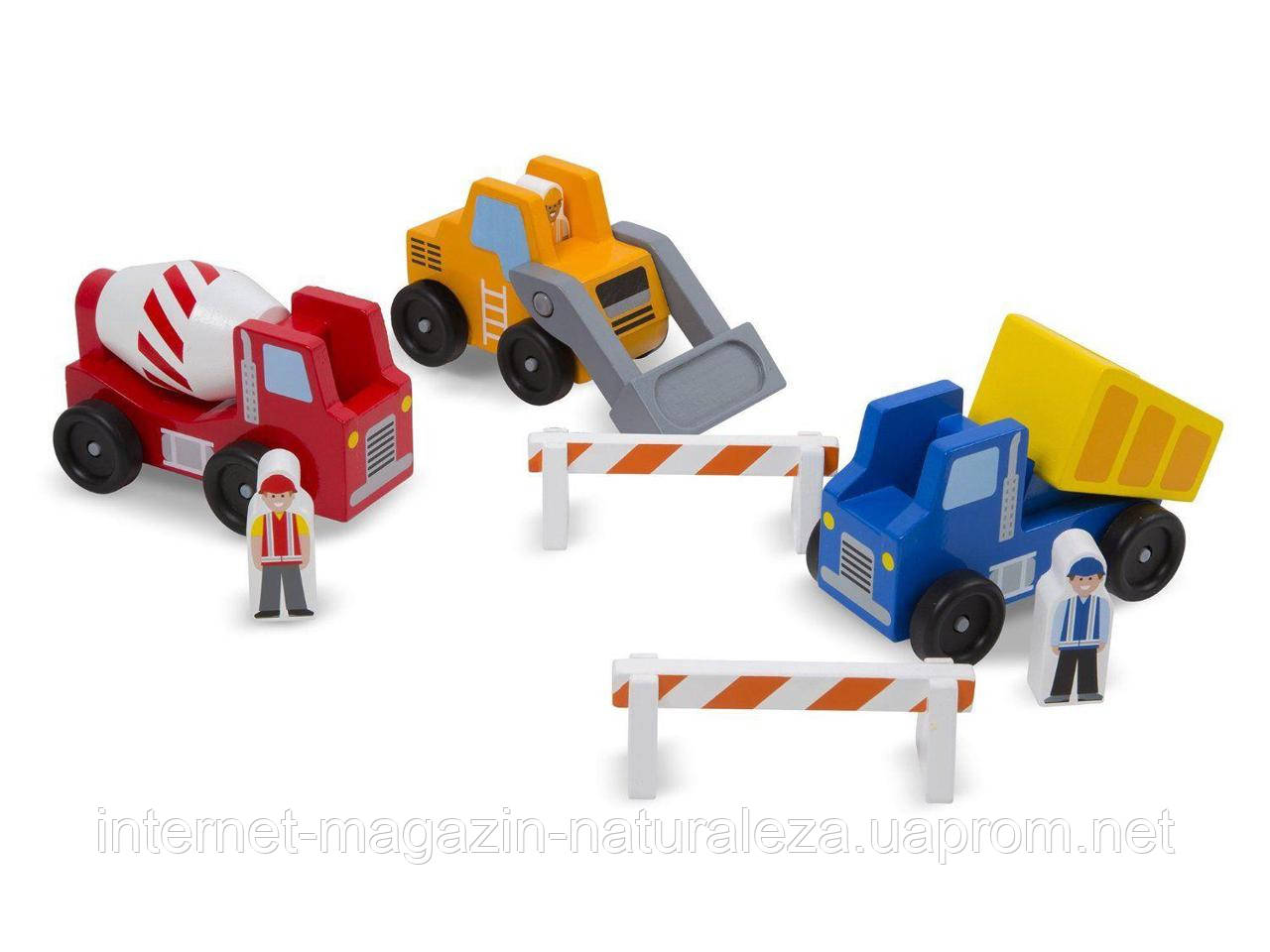 Дерев'яний набір ТМ Melissa&Doug Будівельні машинки