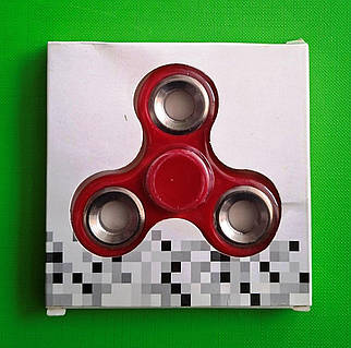 Hand spinner червоний пластиковий спінер у коробці стандарт