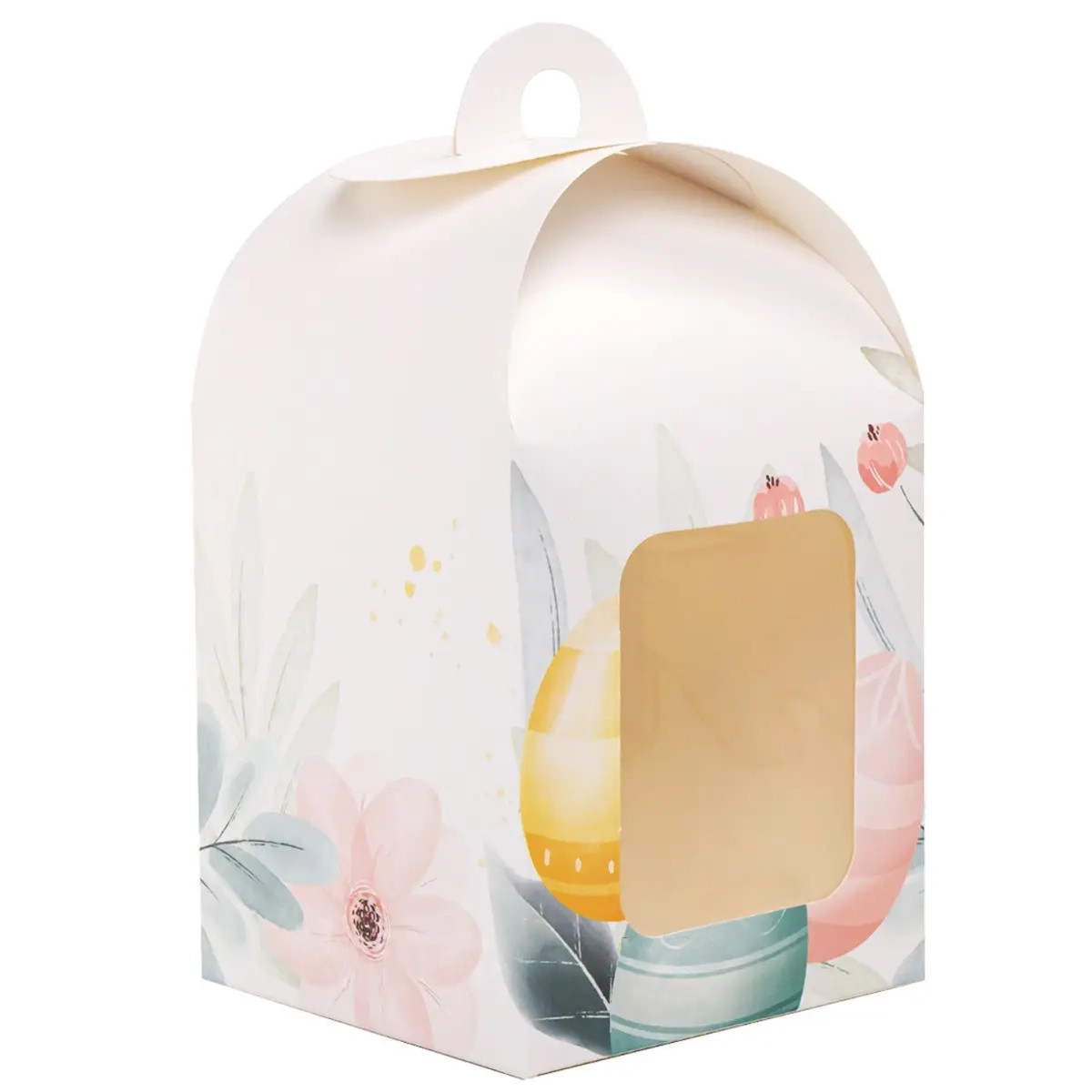Коробка для Великодня із вікном Весна 120*120*150 мм (3 шт)
