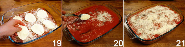 Італійська кухня рецепти - Запечені баклажани під моцарелою і сиром пармезан