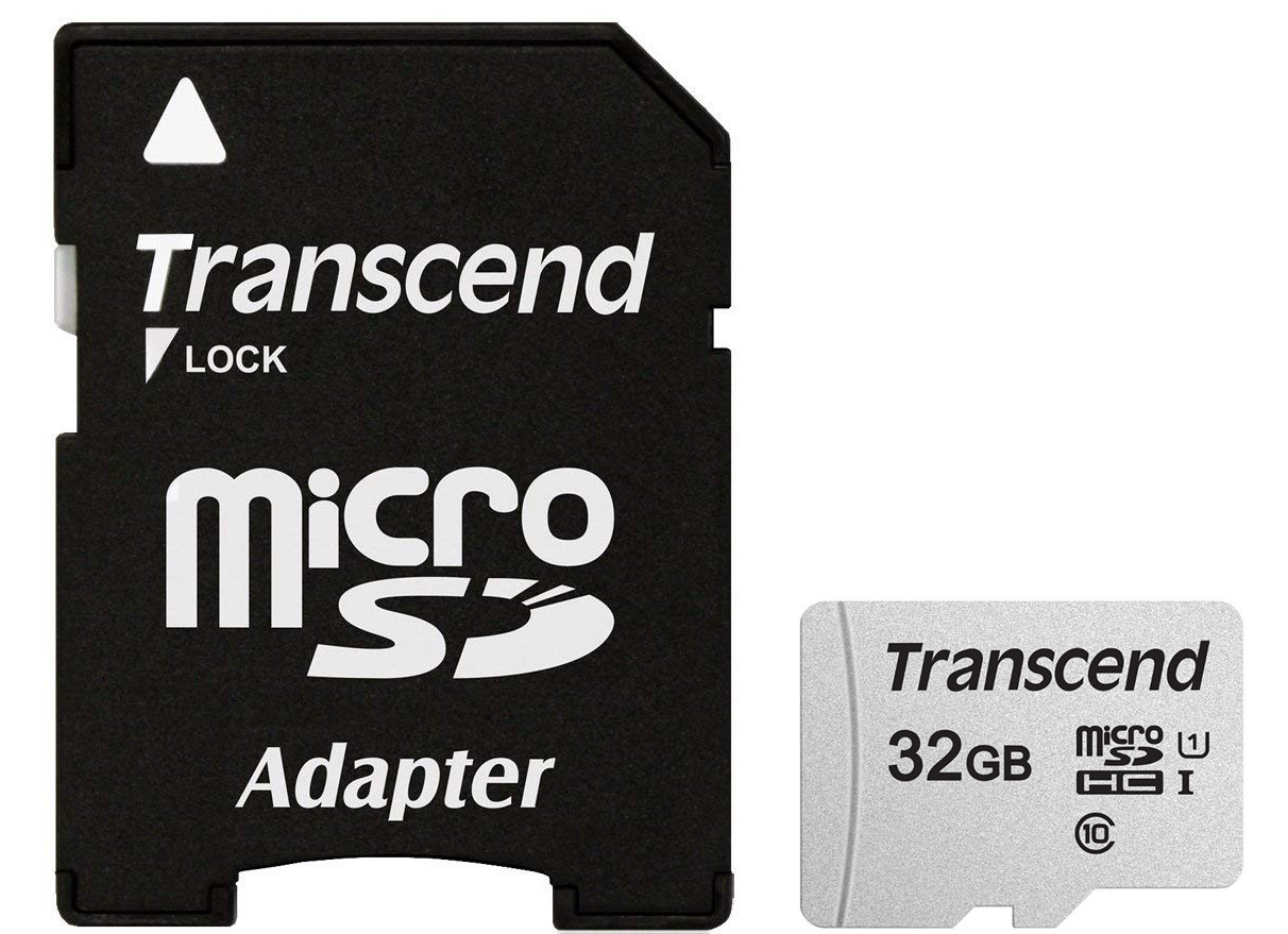 Карта пам'яті Transcend microSDHC 32GB UHS-I U1 (TS32GUSD300S-A) + SD адаптер (6412859)