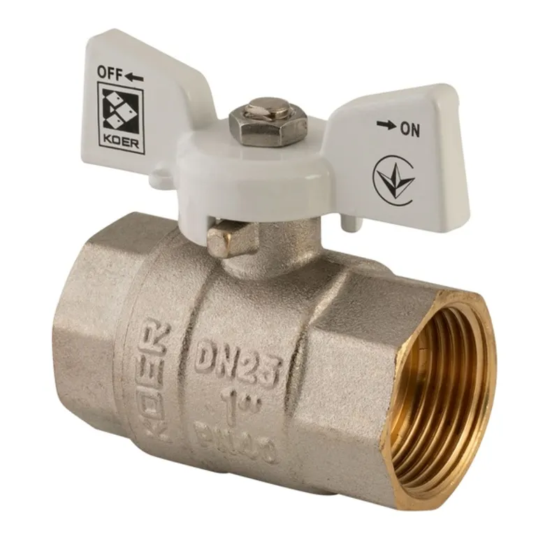 Кран кульовий Koer 1" ГГМ (KR.217.W) білий (KR0180), фото 1