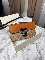 Coach Morgan Shoulder Bag Signature Canvas 26х13х6