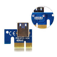 Райзер PCI-E x1 to 16x 60 см USB 3.0 для майнинга с 6Pin питанием и оптимизацией охлаждения SPICY