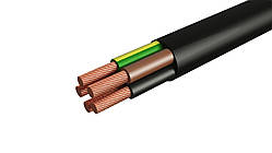 Провід дріт ПВС 4х1,5 ГОСТ мідний чорний багатожильний дріт, ІнтерЕлектро (бухта 100 м)