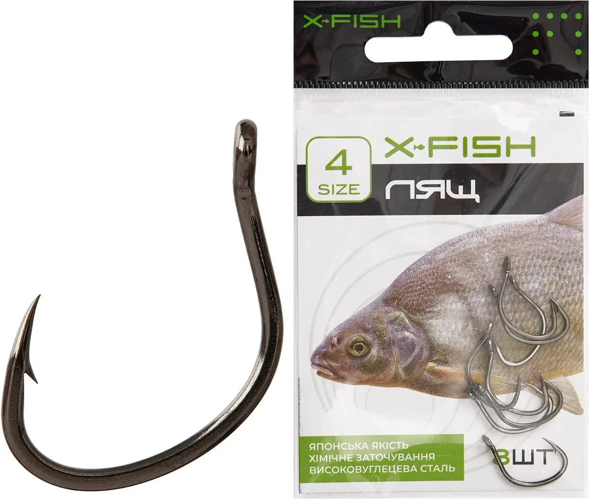 Крючок X-Fish Лещ #4 (8шт/уп)