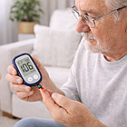 Прилад для вимірювання цукру + 50 тестів, від батарейки / Глюкометр / Вимірювач цукру в крові / Електрохімічні глюкометри, фото 2