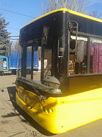 Замена лобового стекла на троллейбусе ЛАЗ E183, ElectroLAZ-12