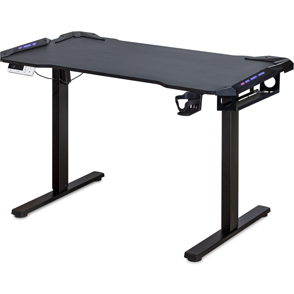 Стіл Mealux PowerDesk Carbon RGB з електрорегулюванням висоти (арт. EVO-201 Carbon / B), фото 1