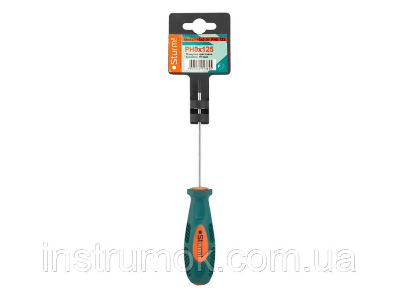 Викрутка хрестова Sturm PH0x125 мм 1040-01-PH0-125