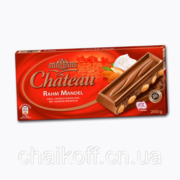 Шоколад молочний Chateau Rahm Mandel 200 г (Німеччина)
