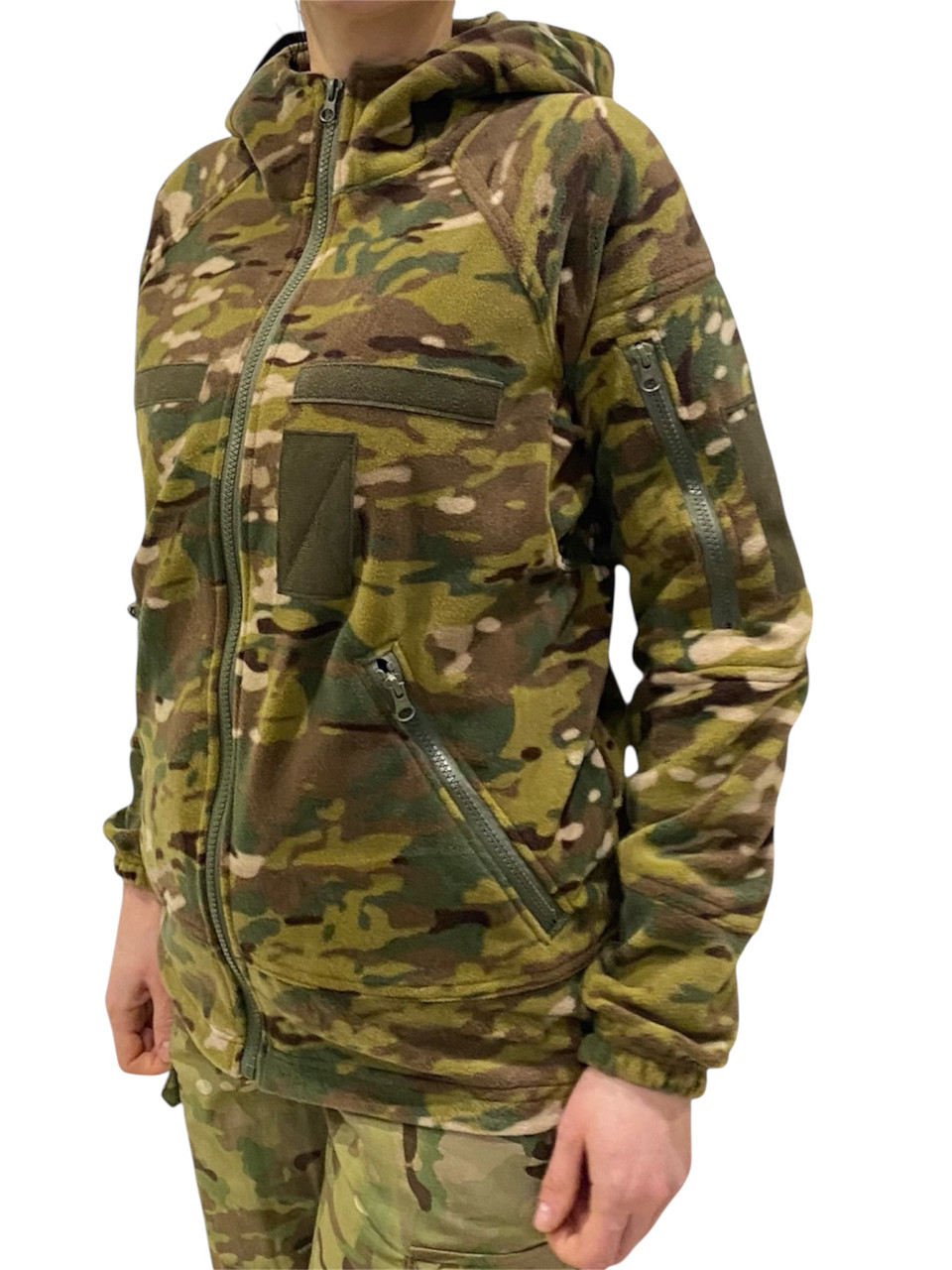 Жіноча флісова кофта з капюшоном мультикам S, фото 1