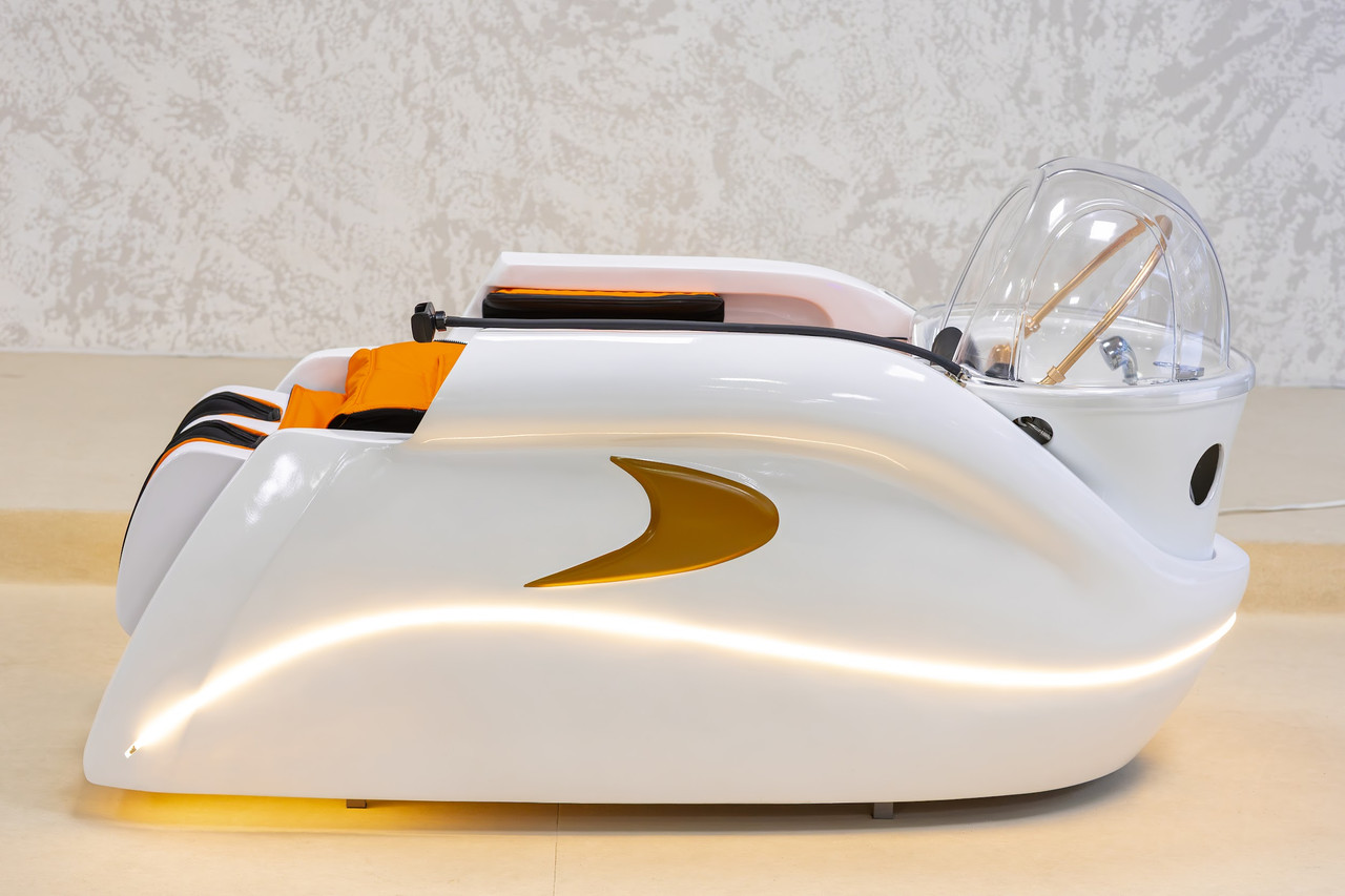 Масажна СПА кушетка з фумігатором Head SPA White, фото 1