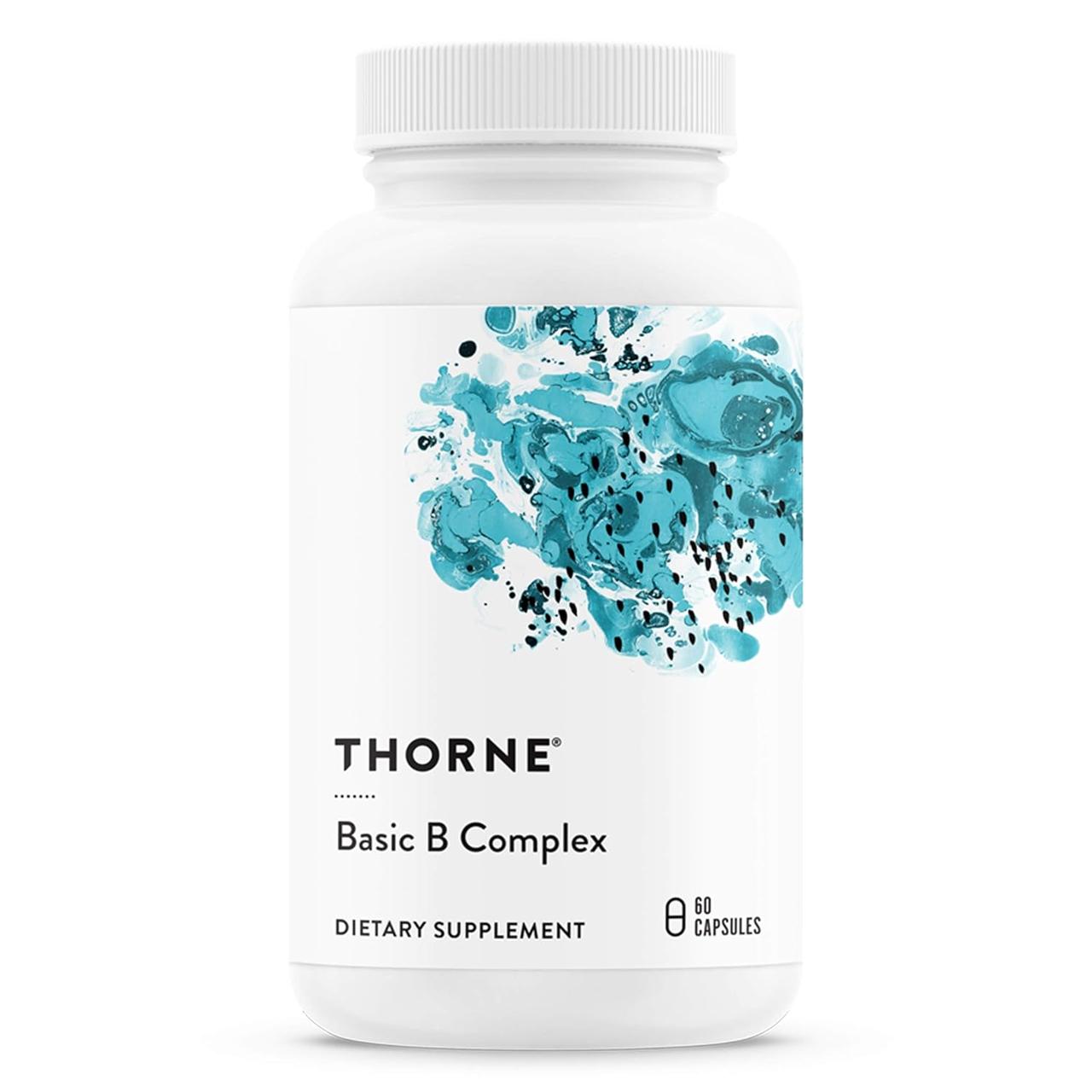 Thorne Basic B Complex, комплекс основних вітамінів групи В, 60 капсул. BX423, фото 1