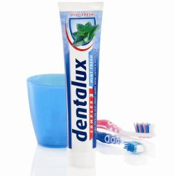 Німецька зубна паста Dentalux свіжість трав і м'яти