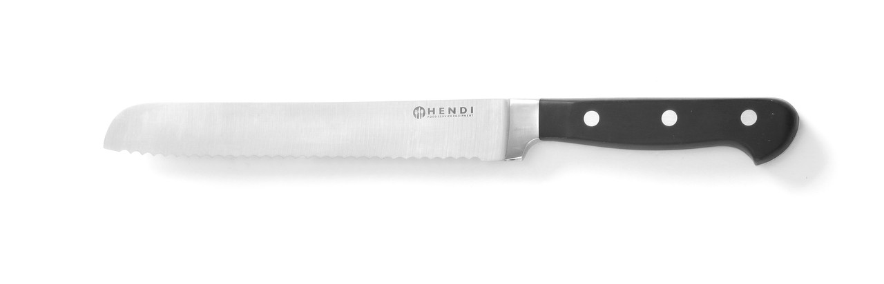 Нож кованый с пилочкой для хлеба лезвие 23 см, Hendi 781333 - фото 1 - id-p497551190
