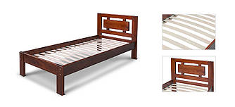 Ліжко з масиву дерева Джина 900х2000