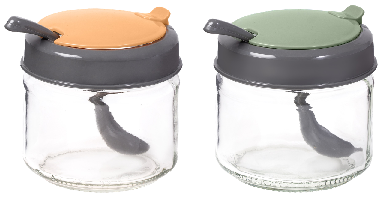 Спецівниця Herevin 2024 Colours Conical Spice Jar з ложкою MIX 0.3 л (131018-150) (7053606)