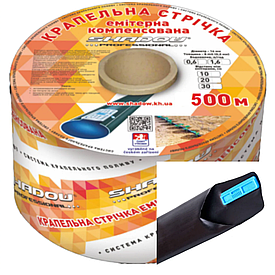 Эмітерна стрічка 7 mil крок 30 см бухта 500 метрів капля Shadow