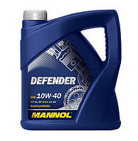 Полусинтетическое Моторное Масло (полусинтетика) MANNOL Defender (МАНОЛ) 10w40 4 л