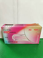 РУКАВИЦІ RAINBOW ТУТІ ФРУТІ 50 ПАР НІМЕЧИНА РОЗМІР XS