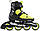 Ролики дитячі Rollerblade Microblade SE Neon Yellow Black 2023 (28-32), фото 3
