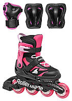 Rollerblade ролики Microblade Combo black-pink (36.5-40.5)