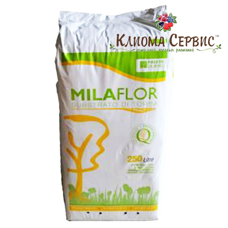 Органічний субстрат "Milaflor" 5,5 - 6,5pH фр. 0-20 мм, 250л