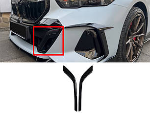 Тюнінг переднього бампера Чорний глянець  на BMW 5 Series G60 / G61 2023-2025 року