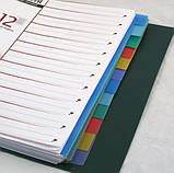 Роздільник сторінок кольоровий 12 сторінок (2х6 кольорів) пластик. AXENT, фото 2