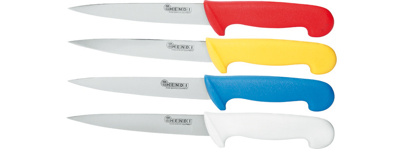 Нож HACCP поварской Hendi, 24 см жёлтый - фото 2 - id-p497583395