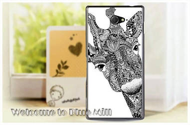 Чохол для Sony Xperia M2 d2302 d2303 з картинкою жираф абстракція