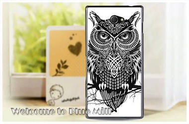 Чохол для Sony Xperia M2 d2302 d2303 з картинкою сова абстракція