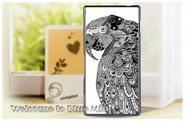 Чохол для Sony Xperia M2 d2302 d2303 з картинкою папуга абстракція