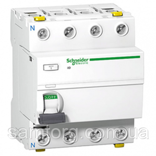 УЗО 25А 30мА тип AC 4 полюси A9R50425 iID Schneider Electric