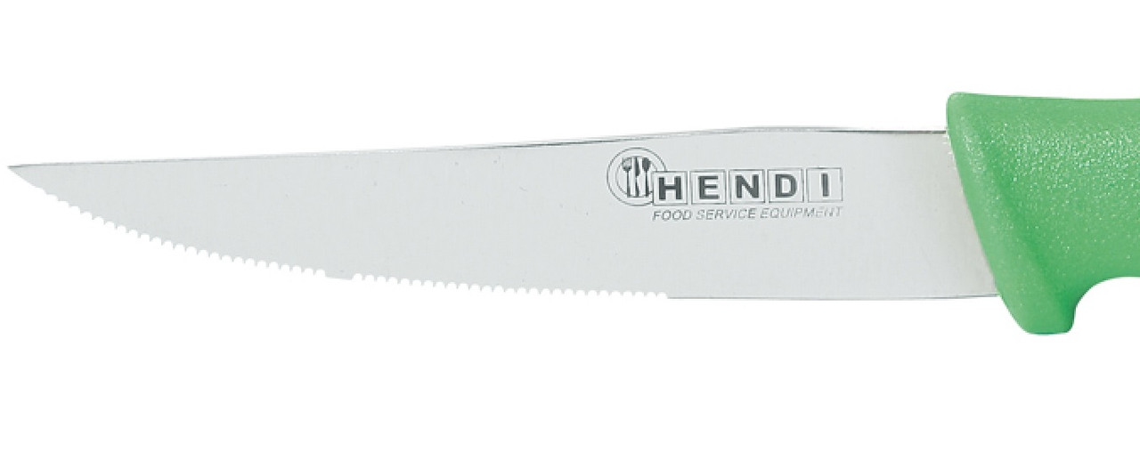 Нож для овощей с зубчатой кромкой Hendi, 10 см зелёный - фото 2 - id-p497592221