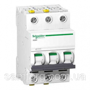Автоматичний вимикач 10А 6кА 3 полюса тип C A9K24310 iK60 Schneider Electric