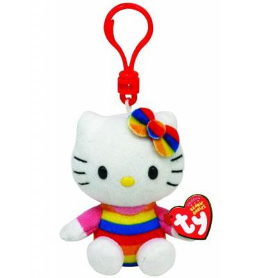 М'яка іграшка TY Original Beanie Babies Хелоу Кітті веселка